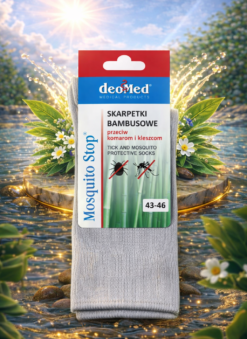 MOSQUITOSTOP skarpetki bambusowe przeciw kleszczom i komarom